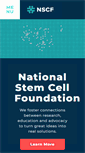 Mobile Screenshot of nationalstemcellfoundation.org