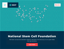 Tablet Screenshot of nationalstemcellfoundation.org